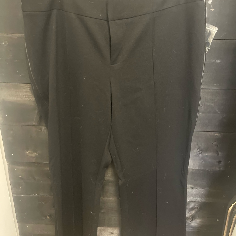 INC International Concepts Black Boot Leg Pants